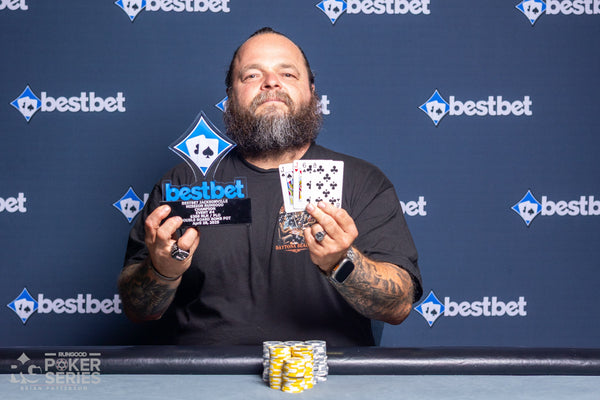 Charles Mayes wins Event #4: $300 Double Board Bomb Pot Ring Event ($7,000)