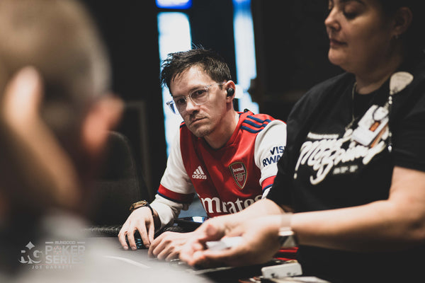 Clayton Soliz leads chip counts for Flight A of the 2023 RunGood Mystery Bounty