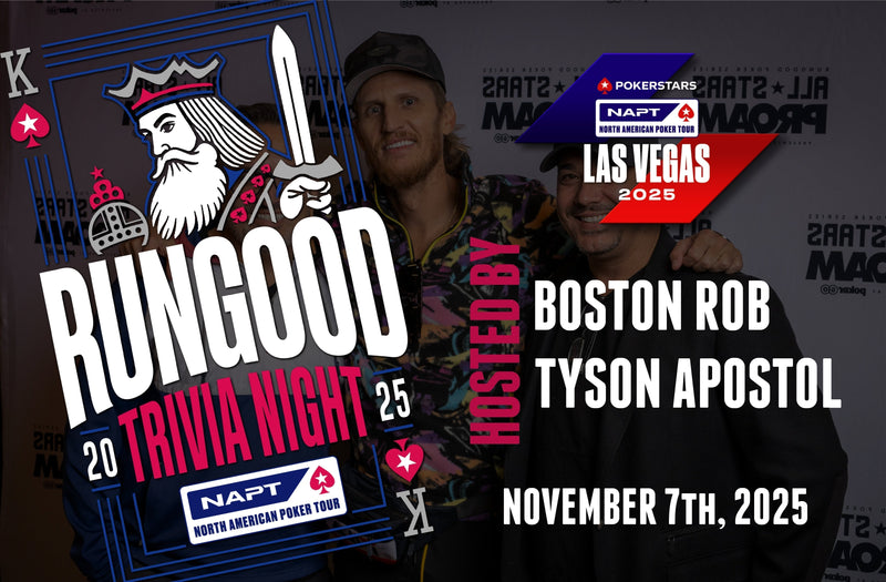 Boston Rob and Tyson Apostol to Host RunGood Trivia Night at NAPT Las Vegas