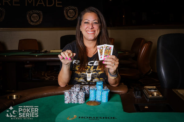 Teresa Lammie wins Horseshoe Tunica Grand Prix $300 One Day NLH Ring Event ($9,756)