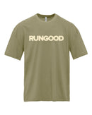 RUNGOOD Classic Tee - Light Olive/Cream